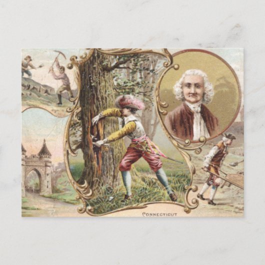 Vintage Connecticut ポストカード (正面)