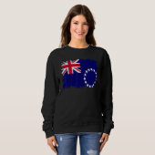 Vintage Cook Islands Flag Cook Island Independence スウェットシャツ (正面フル)
