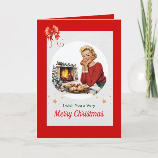Vintage Cookies Christmas card シーズンカード (正面)