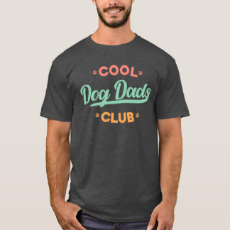 Vintage Cool Dog Dads Club Funny Fathers Day Dog L Tシャツ