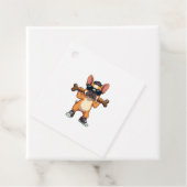 Vintage Cool French Bulldog Carrying Bone Cartoon  フェイバータグ (インサイチュ)