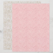 Vintage Coquette Pink Texture Scrapbook Paper (正面/裏面)