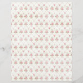 Vintage Coquette Rose Floral Paper Sheet (正面)