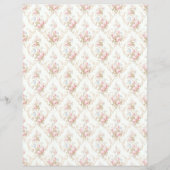 Vintage Coquette Rose Floral Paper Sheet (正面)