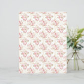 Vintage Coquette Rose Floral Paper Sheet  (スタンド正面)