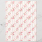 Vintage Coquette Rose Floral Scrapbook Paper (正面)