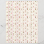 Vintage Coquette Rose Floral Scrapbook Paper (正面)