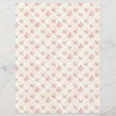Vintage Coquette Rose Floral Scrapbook Paper (正面)