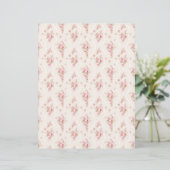 Vintage Coquette Rose Floral Scrapbook Paper (スタンド正面)