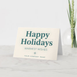 Vintage Corporate Script Happy Holidays シーズンカード