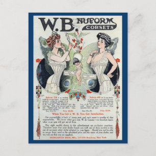 Vintage Corset Postcard ポストカード