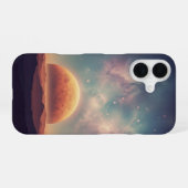 Vintage Cosmic Landscape iPhone 16ケース (裏面横)
