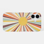 Vintage Cosmic Sun iPhone 16ケース (裏面横)