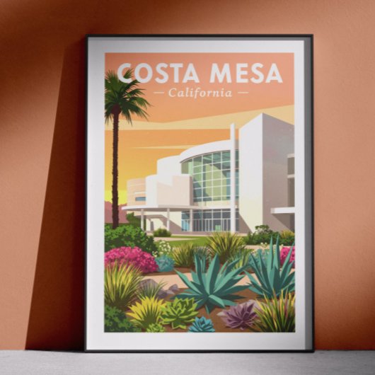 Vintage Costa Mesa California ポスター