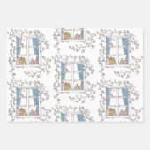 Vintage cottage Forest ラッピングペーパーシート (正面2)