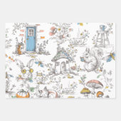 Vintage cottage Forest ラッピングペーパーシート (正面)