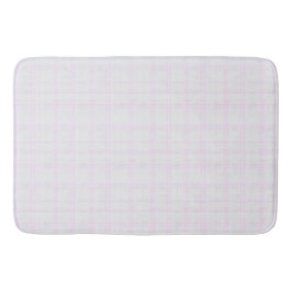 Vintage Cottage White Blush Plaid バスマット
