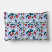 Vintage Cottagecore Strawberry Pattern アクセサリーポーチ (裏面)