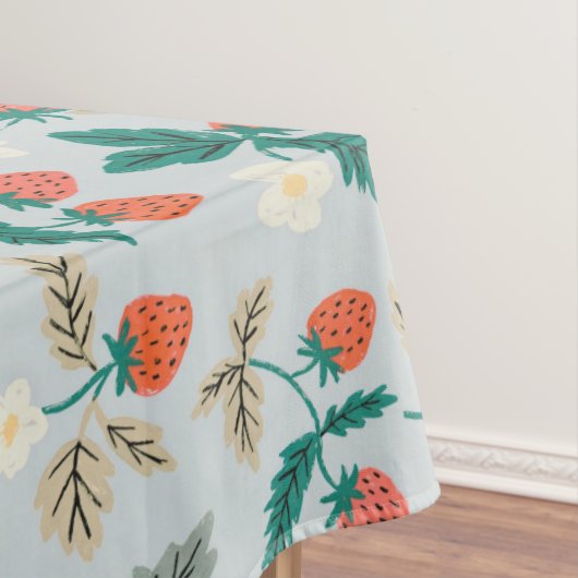 Vintage Cottagecore Strawberry Pattern テーブルクロス (インサイチュ)