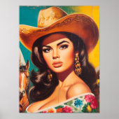 Vintage Country Pin-up ポスター (正面)