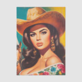 Vintage Country Pin-up 薄葉紙 (正面)