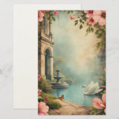 Vintage courtyard scrapbook paper and stationary 便箋 (正面/裏面)