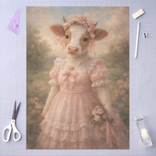 Vintage Cow Beauty  薄葉紙 (クラフト)