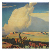Vintage Cowboys, Open Range by Maynard Dixon ポスター (正面)