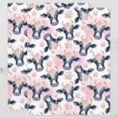 Vintage Cows Scrapbook Paper (正面/裏面)