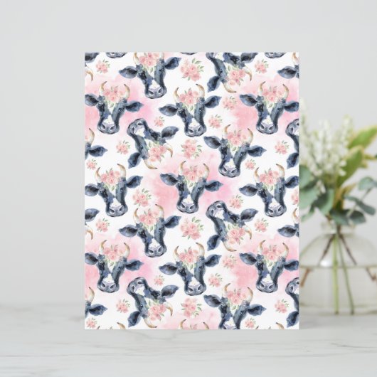 Vintage Cows Scrapbook Paper (スタンド正面)