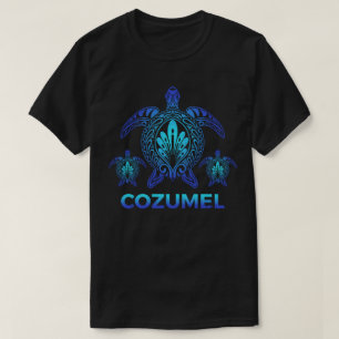 Vintage Cozumel Mexico Ocean Blue Turtle Souvenirs Tシャツ