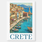 Vintage Crete Greece Mediterranean Travel Scenery マグネット (正面)