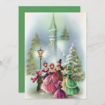 Vintage Crismas Carolersの情報パーティー 招待状<br><div class="desc">デザイン: www.etsy.com/shop/VanityFlairDesigns</div>