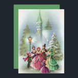 Vintage Crismas Carolersの情報パーティー 招待状<br><div class="desc">デザイン: www.etsy.com/shop/VanityFlairDesigns</div>