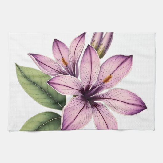 Vintage Crocus キッチンタオル (横)