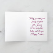 Vintage Cross And Lamb Easter Card シーズンカード (内部)