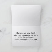 Vintage Cross With Flowers Easter Card シーズンカード (内部)