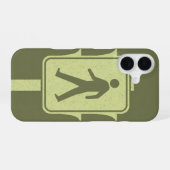 Vintage Crosswalk Signal iPhone 16ケース (裏面横)