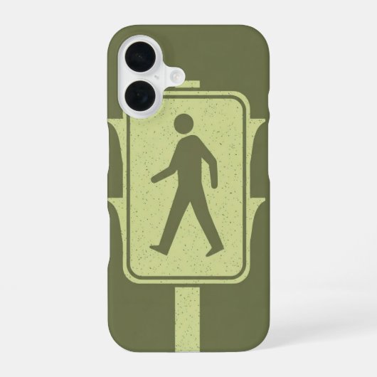 Vintage Crosswalk Signal iPhone 16ケース (裏面)
