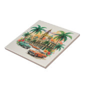Vintage Cuba Travel - Greetings From Havana タイル (側面)