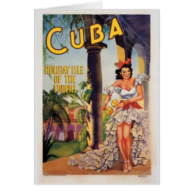Vintage Cuban Tourist Commission Tropics Travel (正面)