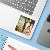 Vintage Cuban Tourist Commission Tropics Travel シール (ノートパソコンとiPhone)