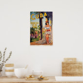Vintage Cuban Tourist Commission Tropics Travel ポスター (キッチン)