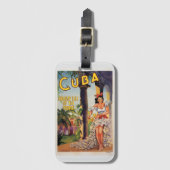 Vintage Cuban Tourist Commission Tropics Travel ラゲッジタグ (正面縦)