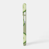 Vintage Cucumber Slice Pattern iPhone 16ケース (左側面)