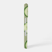 Vintage Cucumber Slice Pattern iPhone 16ケース (右側面)