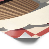 Vintage Cupcake Poster – Retro Bakery Wall Art ポスター (コーナー)