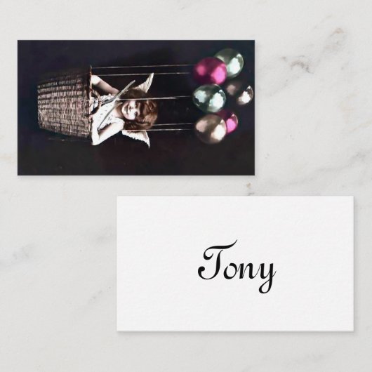 Vintage Cupid プレイスカード (正面/裏面)