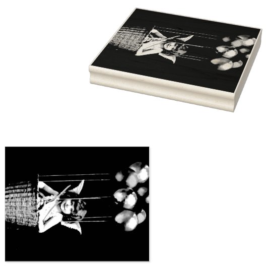 Vintage Cupid ラバースタンプ (押印)