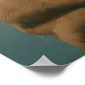 Vintage Cupid Angel  ポスター (角)